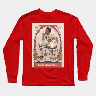 Len Dawson Vintage Football Card Long Sleeve T-Shirt